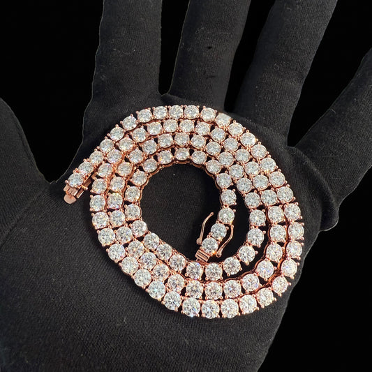5MM Rose Gold Tennis Chain